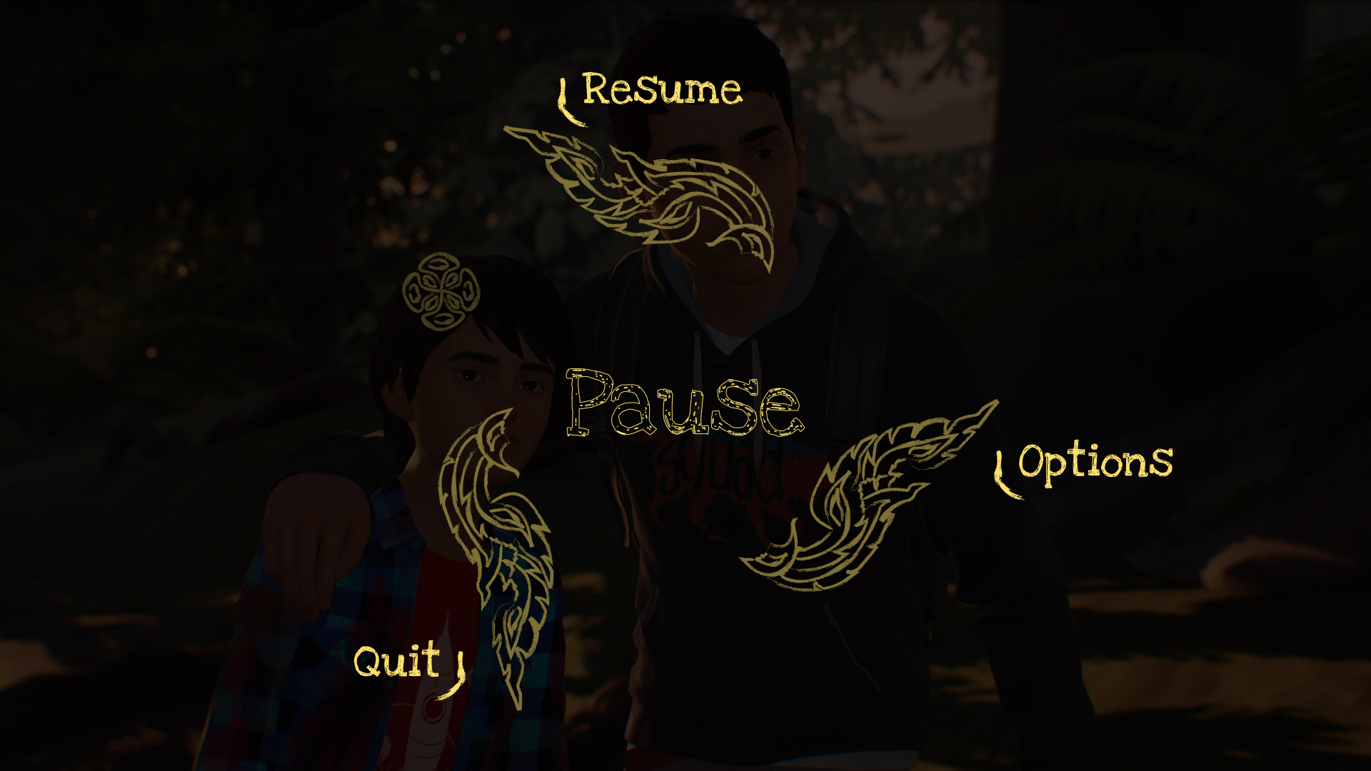 Interface Menu Pause